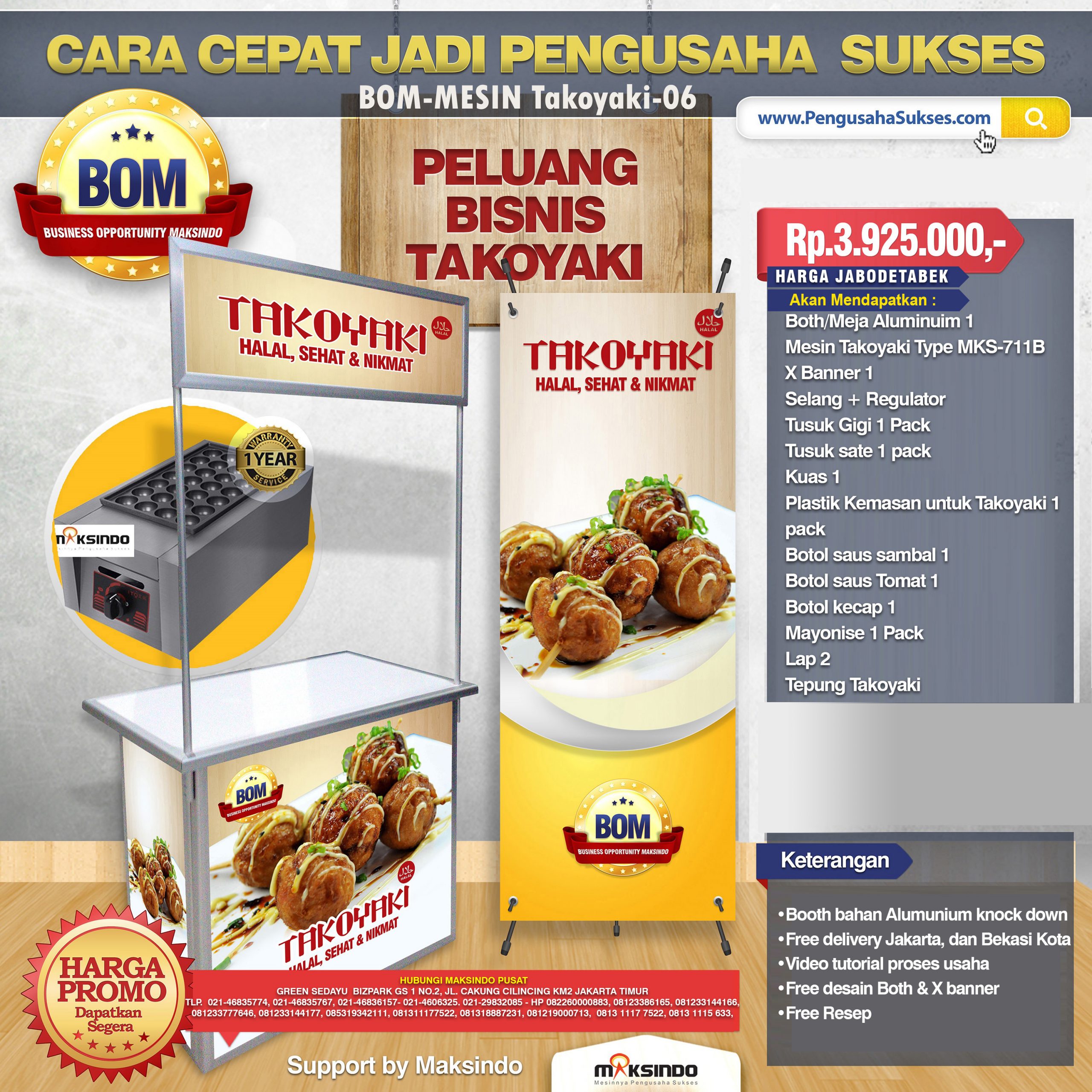 Paket Usaha Takoyaki Program BOM