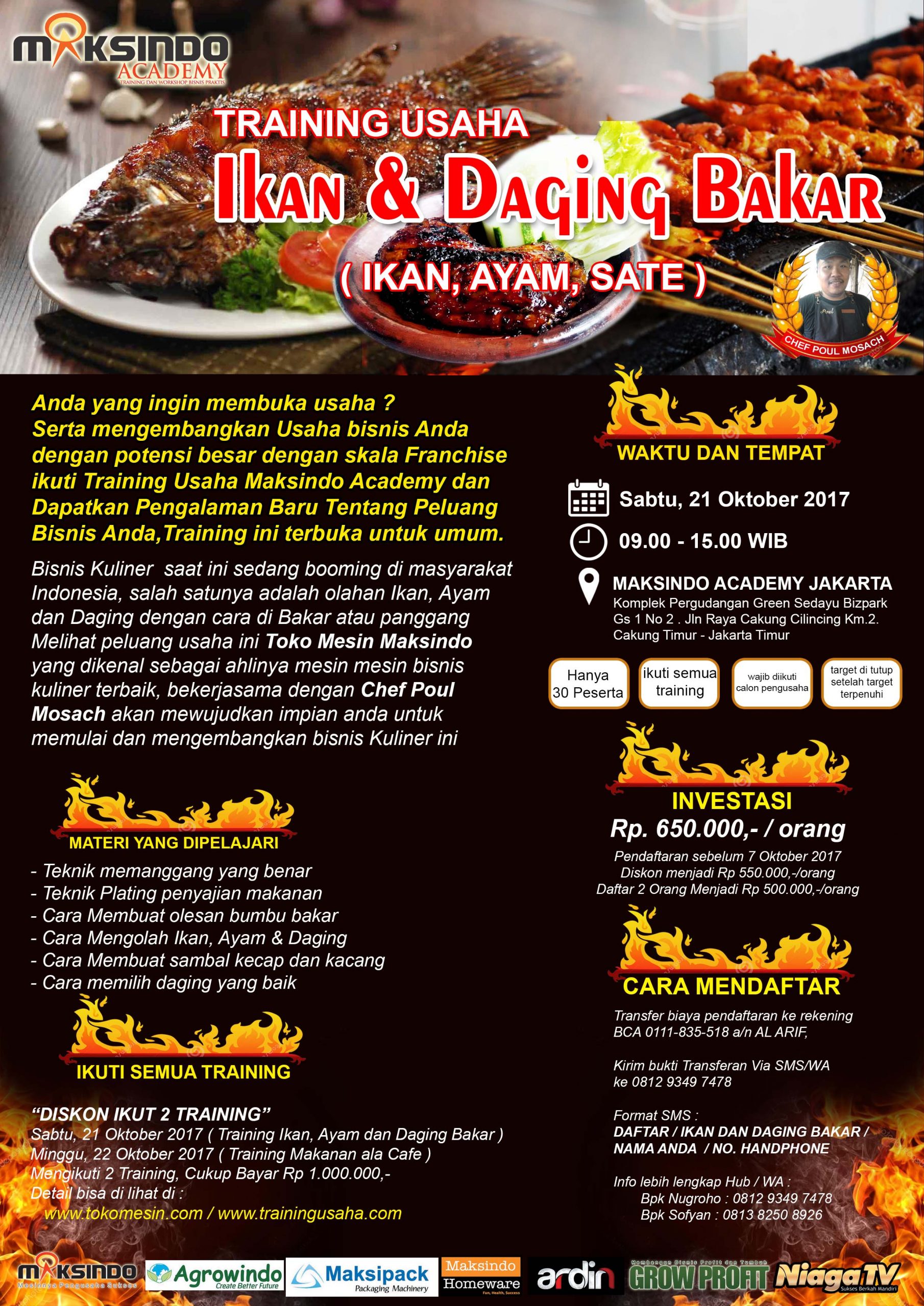 Training Usaha Ikan Dan Daging Bakar, 21 Oktober 2017