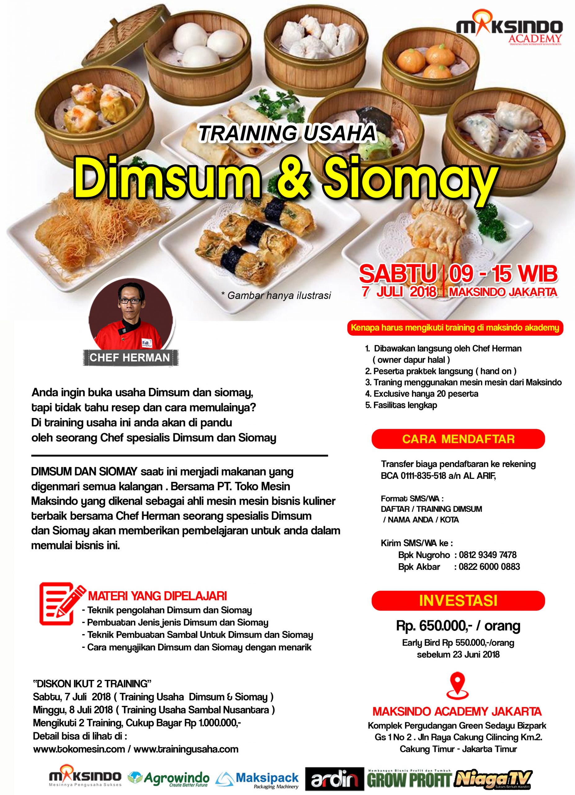 Training Usaha Dimsum & Siomay, 7 Juli 2018