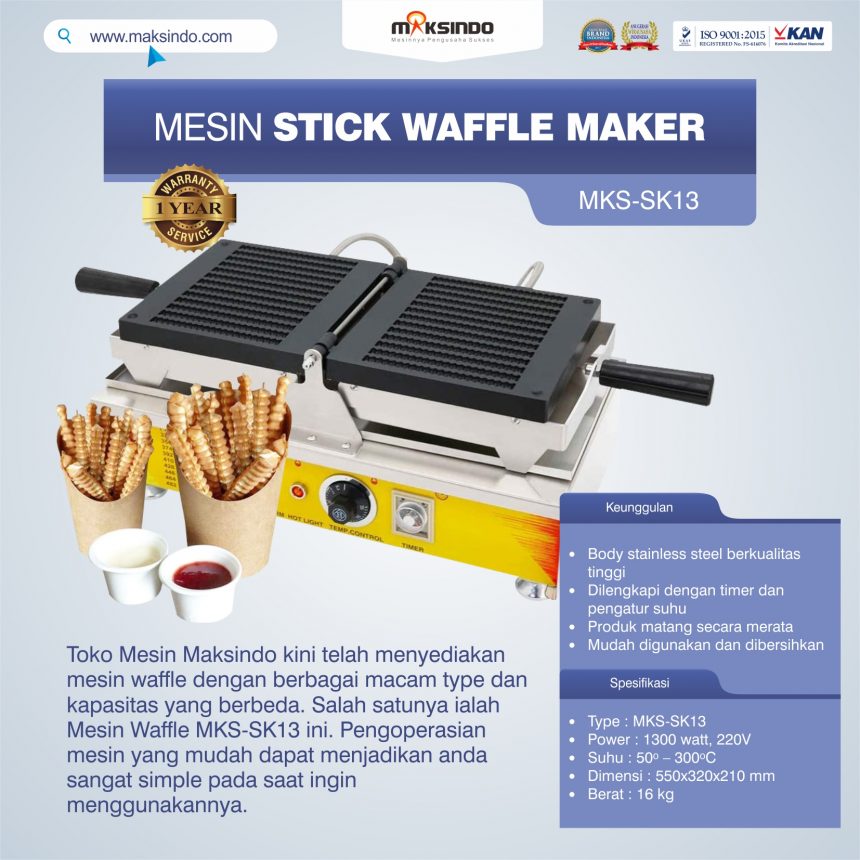 Jual Mesin Stick Waffle Maker MKS-SK13 di Bogor