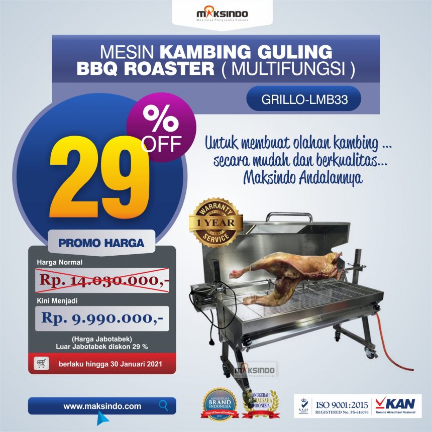 Jual Mesin Kambing Guling BBQ Roaster (GRILLO-LMB33) di Bogor