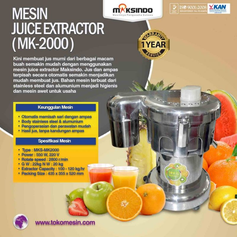 Jual Mesin Juice Extractor (MK-2000) di Bogor