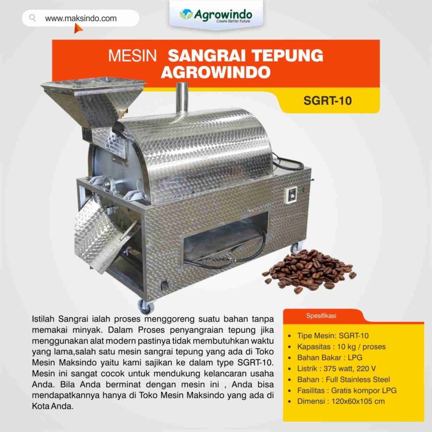 Mesin Sangrai Tepung Agrowindo SGRT-10