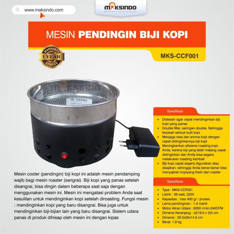 Jual Mesin Pendingin Biji Kopi MKS-CCF001 di Bogor