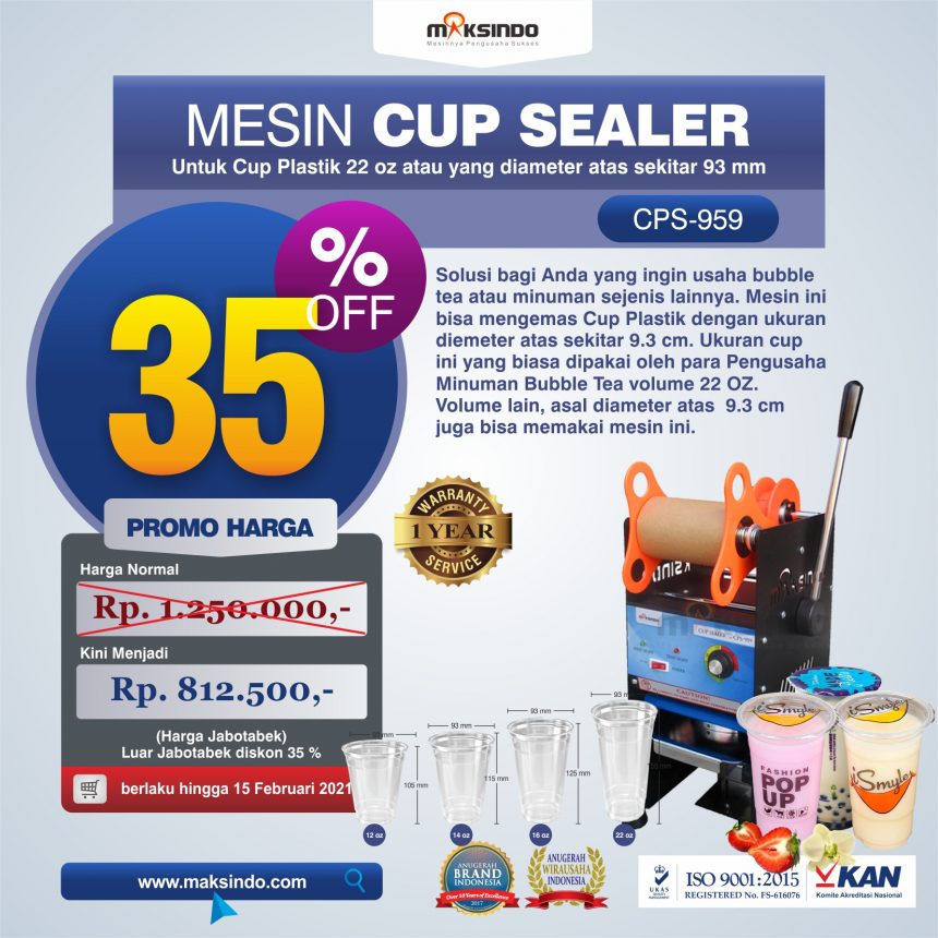 Jual Mesin Cup Sealer CPS-959 di Bogor