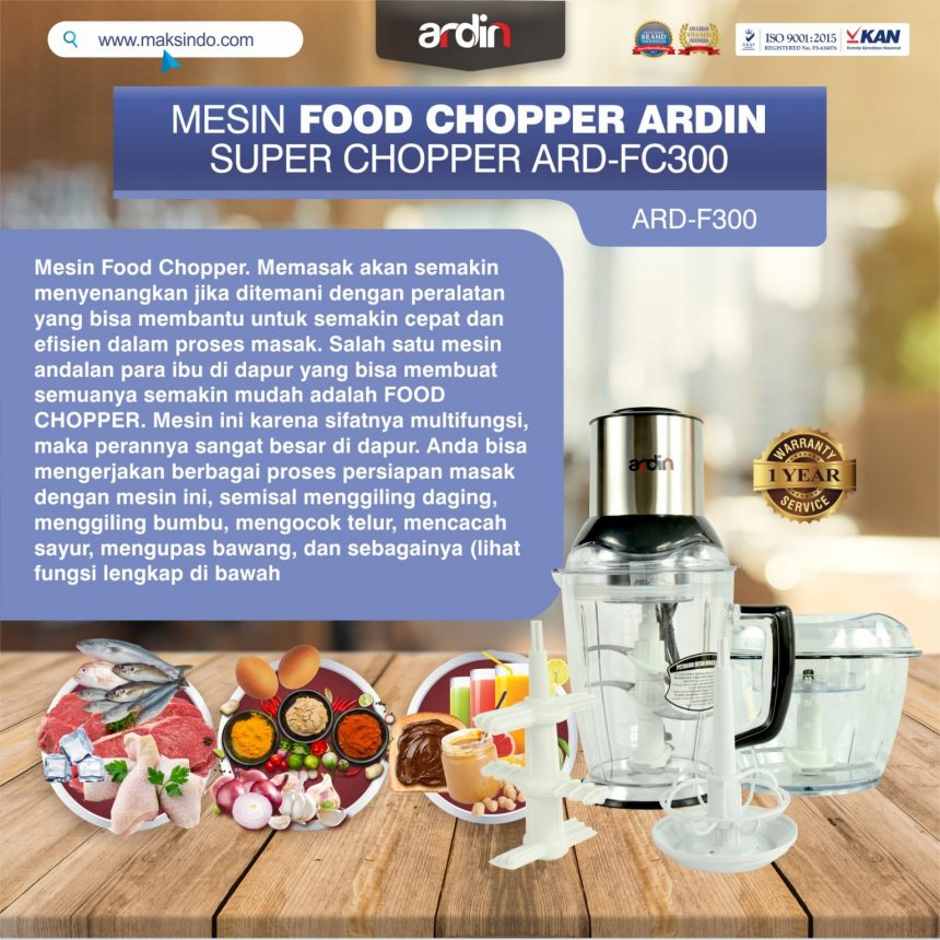 Jual Mesin Food Chopper Super Chopper Ardin ARD-FC300 di Bogor