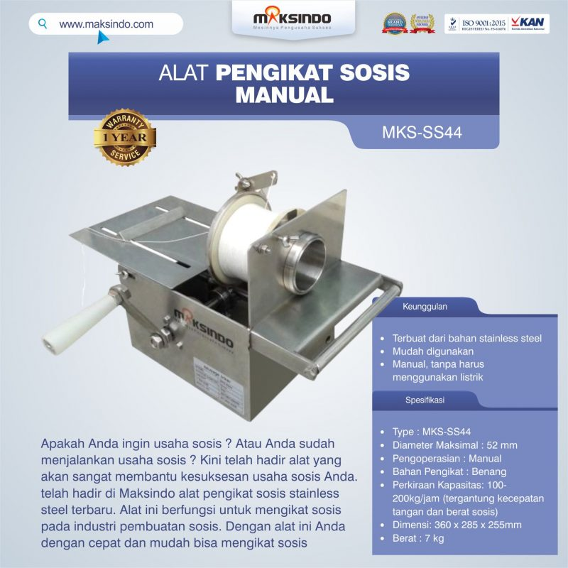 Jual Alat Pengikat Sosis Manual (MKS-SS44) di Bogor